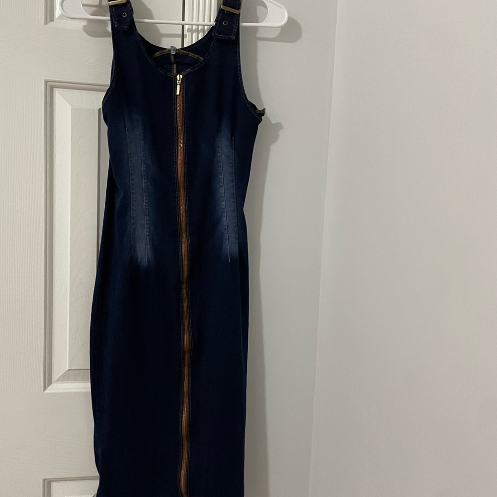 Elegant Jean Blue Dress